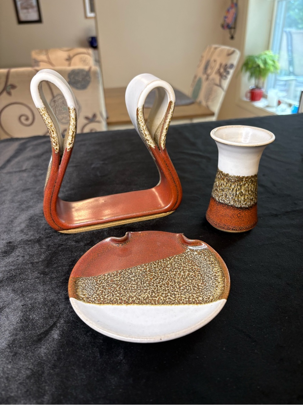 Vintage Stoneware Items Brown Drip - GlazeFinish